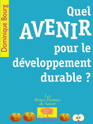 cover image of Quel avenir pour le développement durable ?